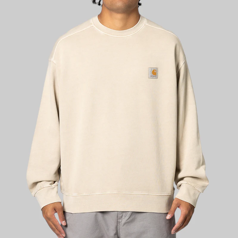 Nelson Sweat - Fleur De Sel Garment Dyed