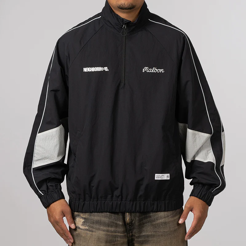 NH X Malbon Golf . Quarter Zip Jacket - Black - Image 2