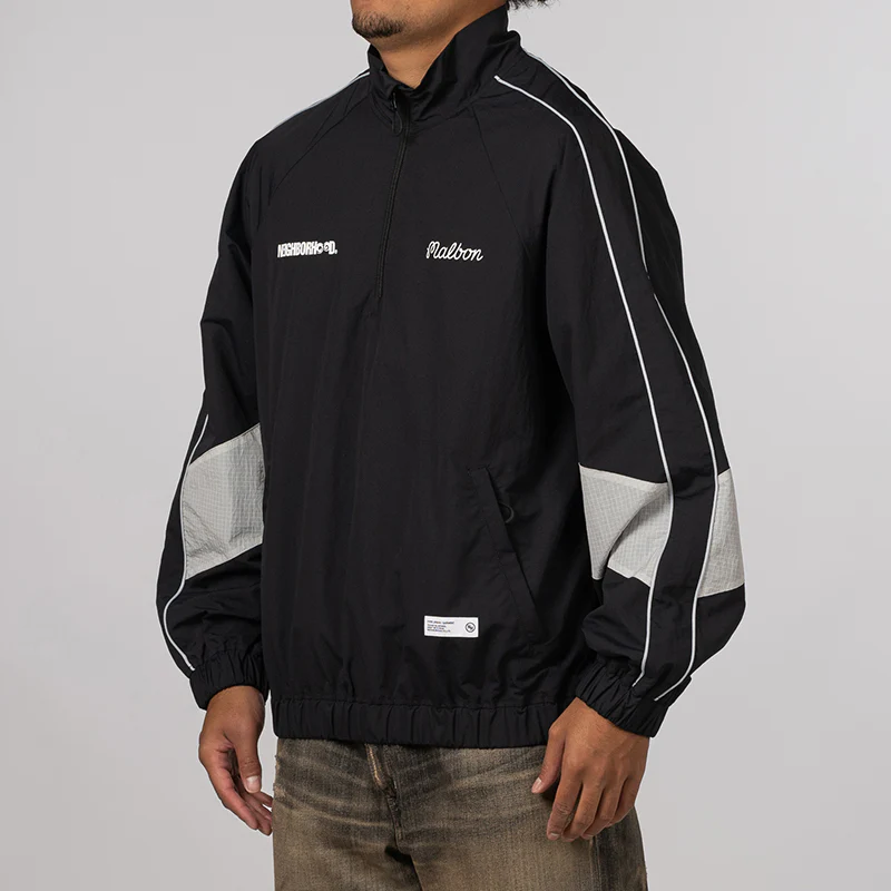 NH X Malbon Golf . Quarter Zip Jacket - Black - Image 3