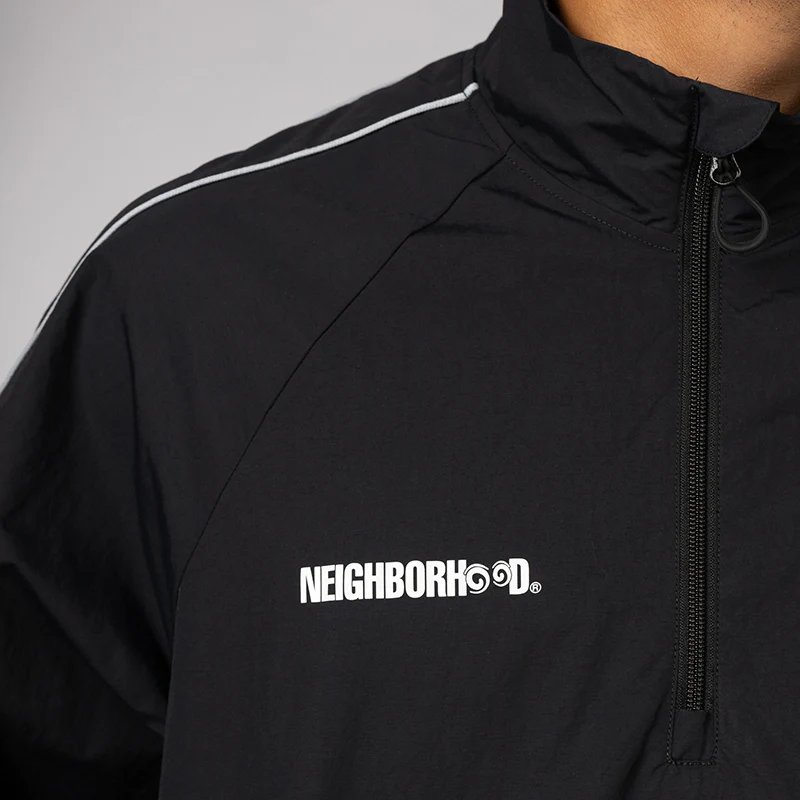 NH X Malbon Golf . Quarter Zip Jacket - Black - Image 8