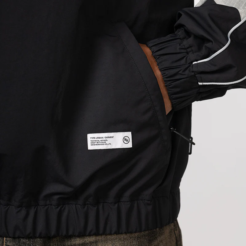 NH X Malbon Golf . Quarter Zip Jacket - Black - Image 9