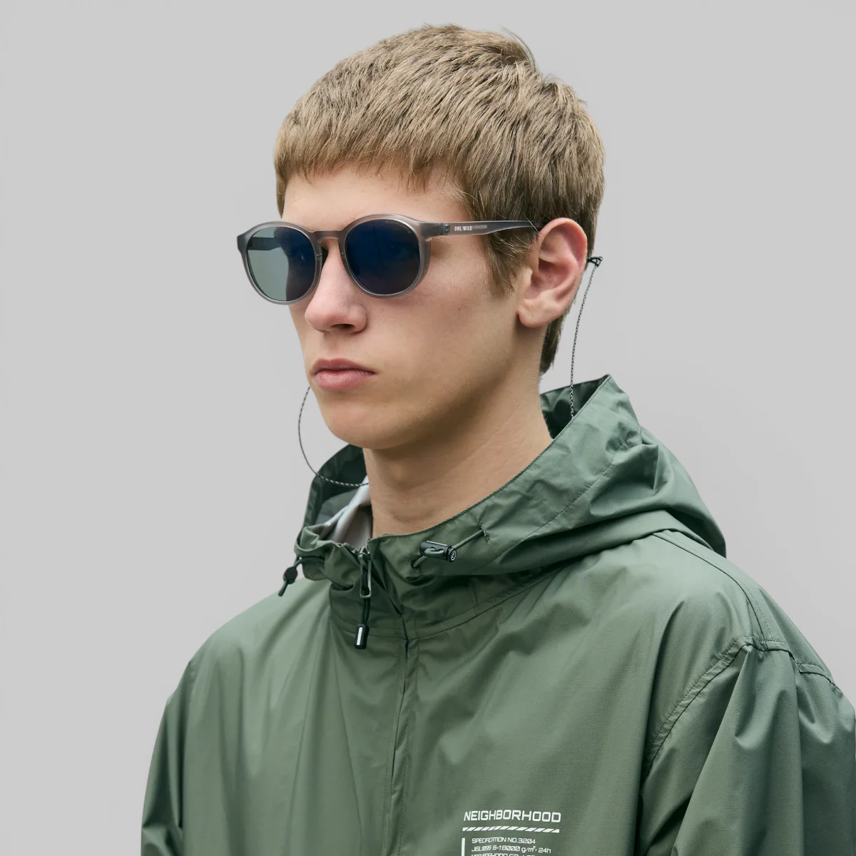 NH X Owlmils . Tsukuyomi Sunglasses - Grey/Grey - Image 9