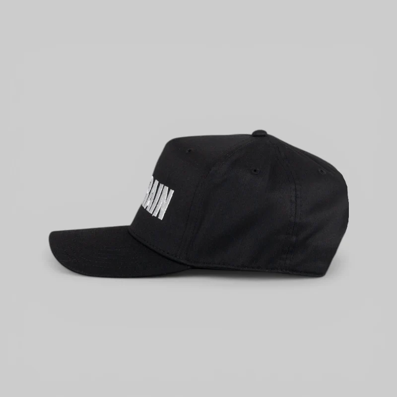 No Brain 6 Panel Snapback - Black - Image 2