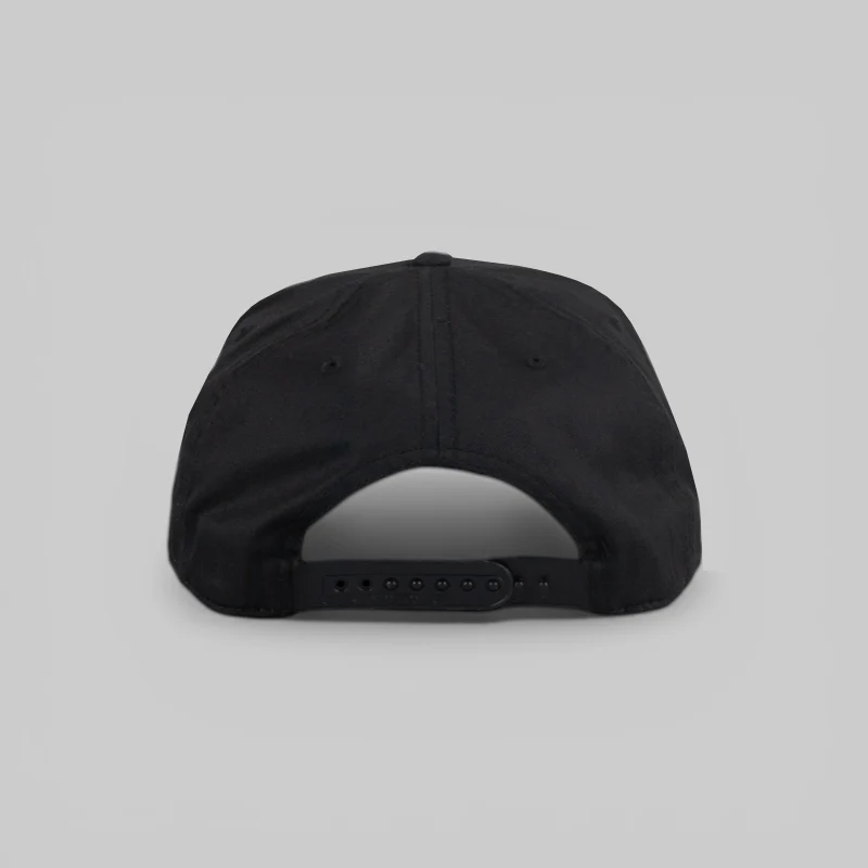 No Brain 6 Panel Snapback - Black - Image 4