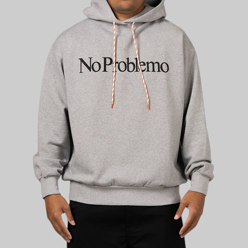 No Problemo Hoodie - Grey Marl