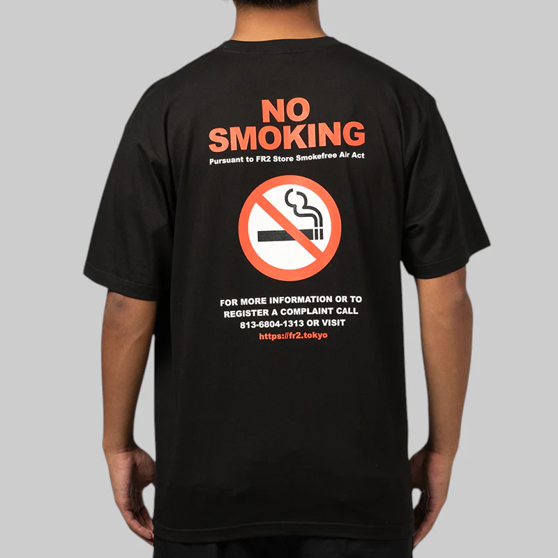 NO SMOKING Sign T-Shirt - Black