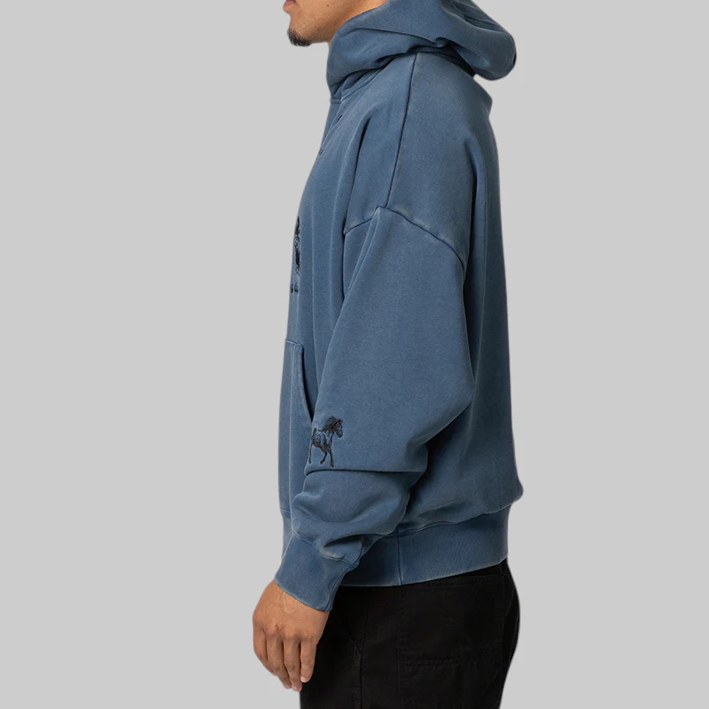 No Where To Go Hoodie - Blue - Image 3