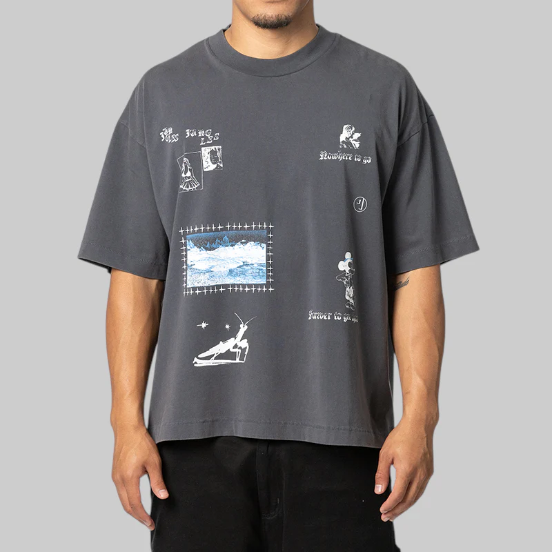 No Where To Go T-Shirt - Vintage Blue