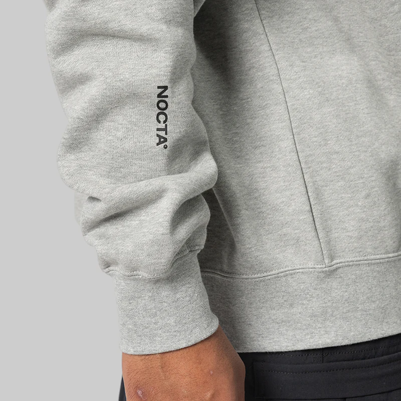 NOCTA Fleece Crew - Dark Grey Heather/Black - Image 5