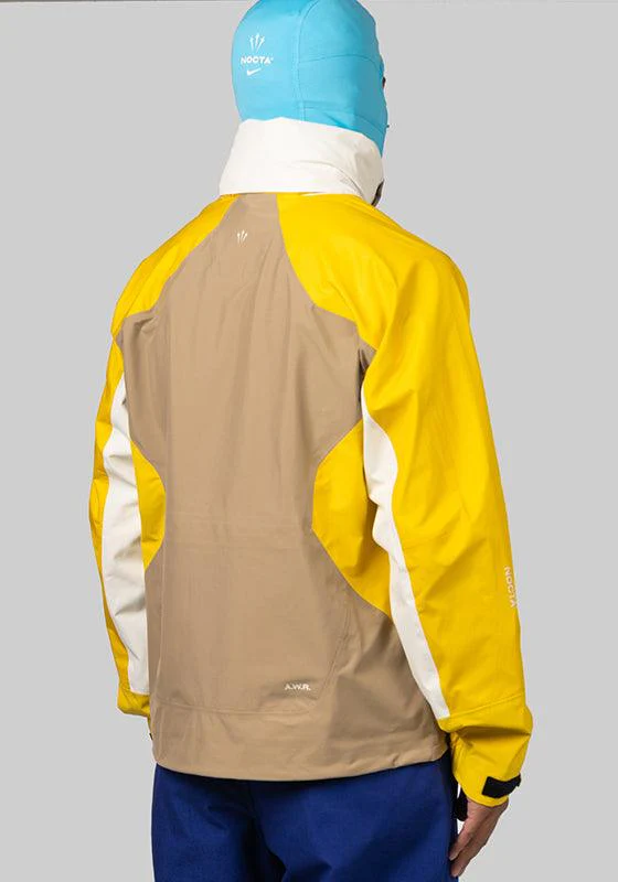 NOCTA X L'ART Balaclava Tech Hooded Jacket - Khaki/Vivid Sulfur - Image 4