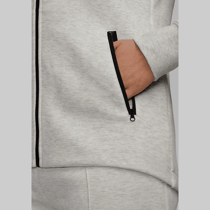 W Tech Fleece Windrunner Full-Zip Hoodie - Light Grey - Image 4