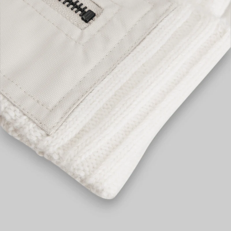 Nylon Patch Beanie - Talc - Image 3