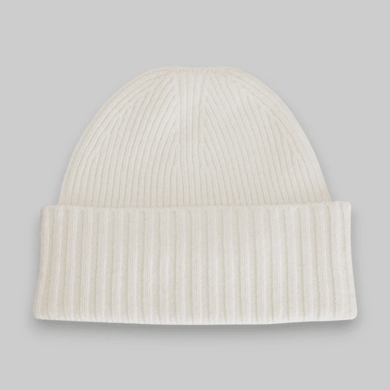 Nylon Patch Beanie - Talc - Image 4