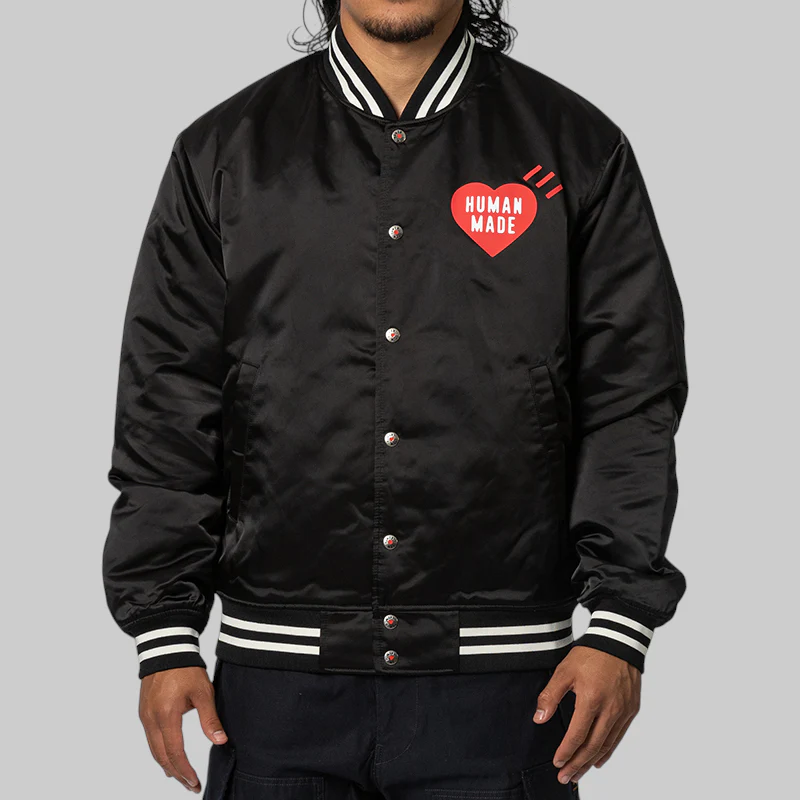 Nylon Stadium Jacket - Black