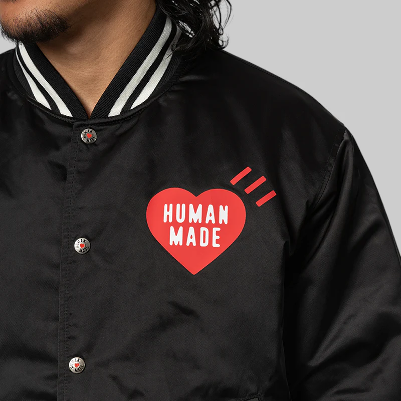 Nylon Stadium Jacket - Black - Image 6