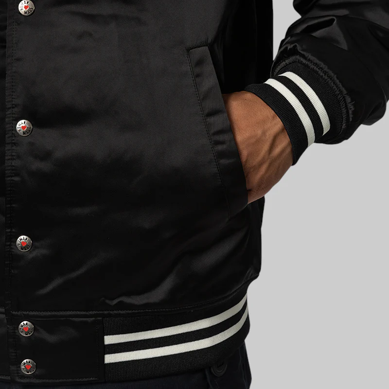 Nylon Stadium Jacket - Black - Image 7