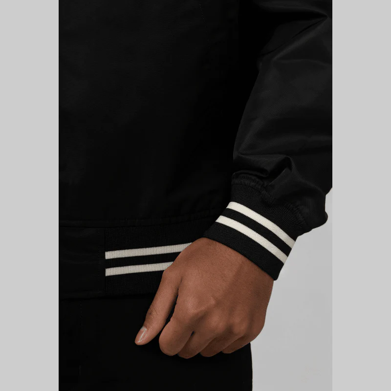 Nylon Stadium Jacket - Black - Image 7