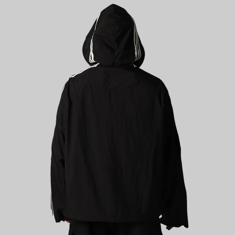 Nylon Wired 3 Stripes Track Top - Black - Image 5