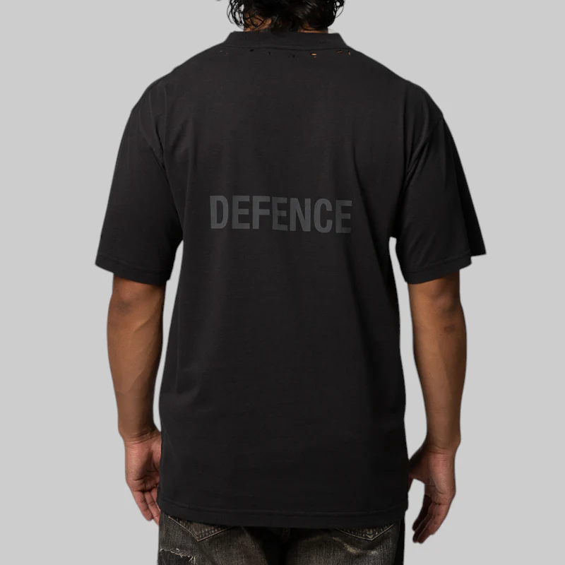 Offence Defence T-Shirt - Washed Black - Image 3
