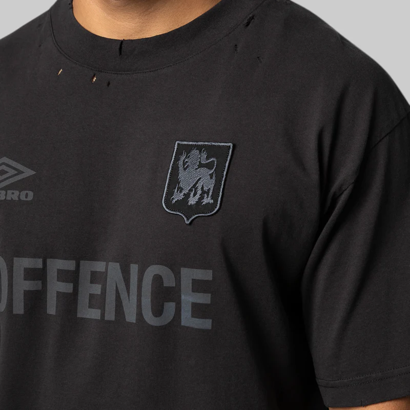 Offence Defence T-Shirt - Washed Black - Image 4