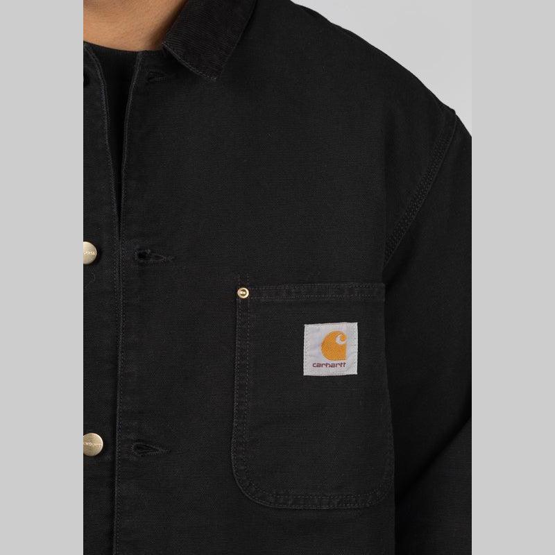 OG Chore Coat - Black/Black Aged Canvas - Image 5