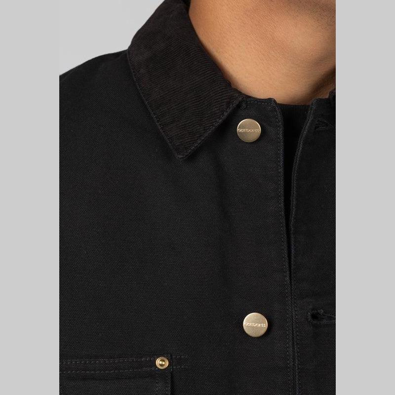 OG Chore Coat - Black/Black Aged Canvas - Image 6