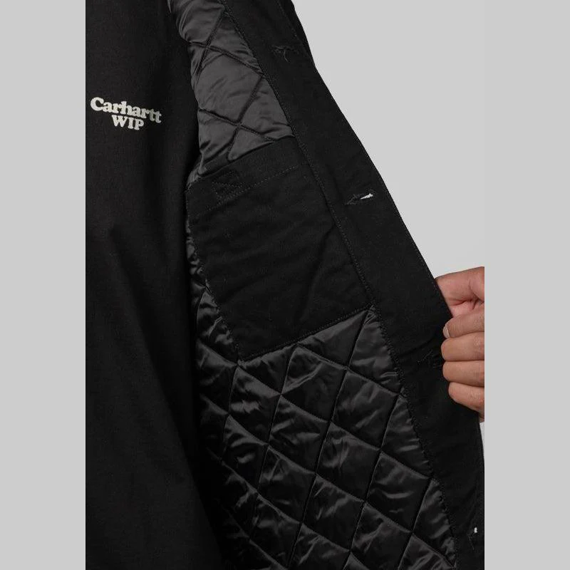 OG Chore Coat - Black/Black Aged Canvas - Image 7