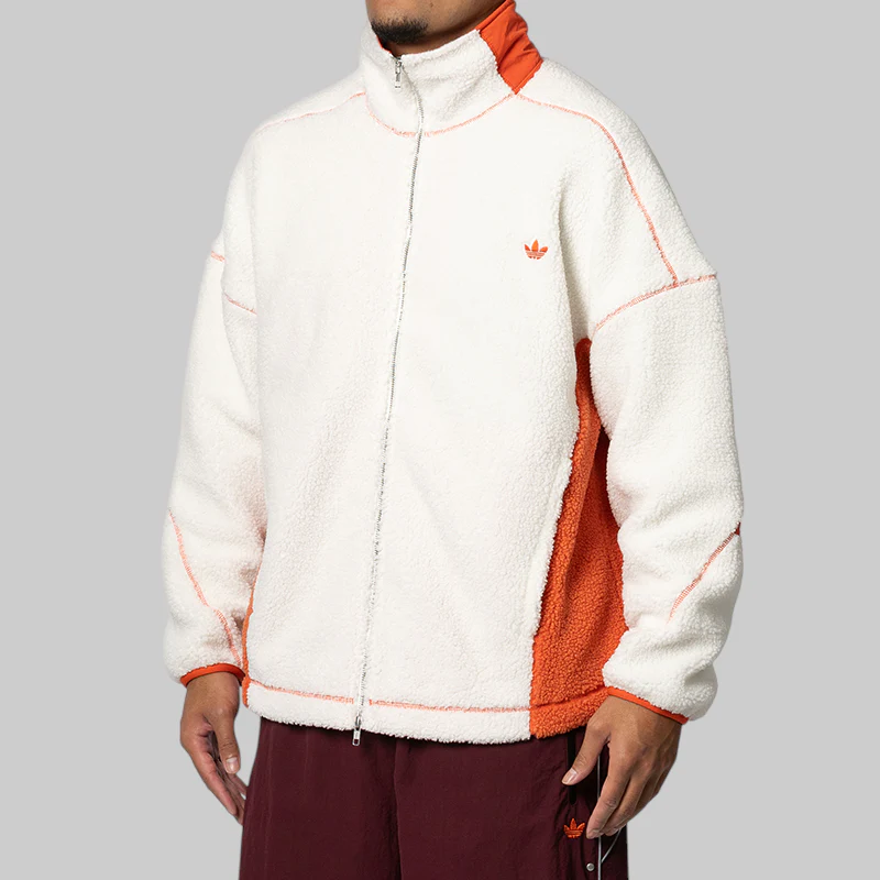 OG L.A. Adams Blvd Polar Fleece Jacket - Off White/Preloved Red - Image 2
