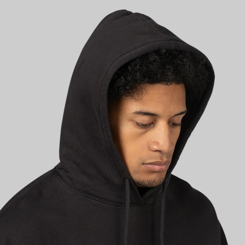 OG Logo Mask Hoodie - Washed Black - Image 8