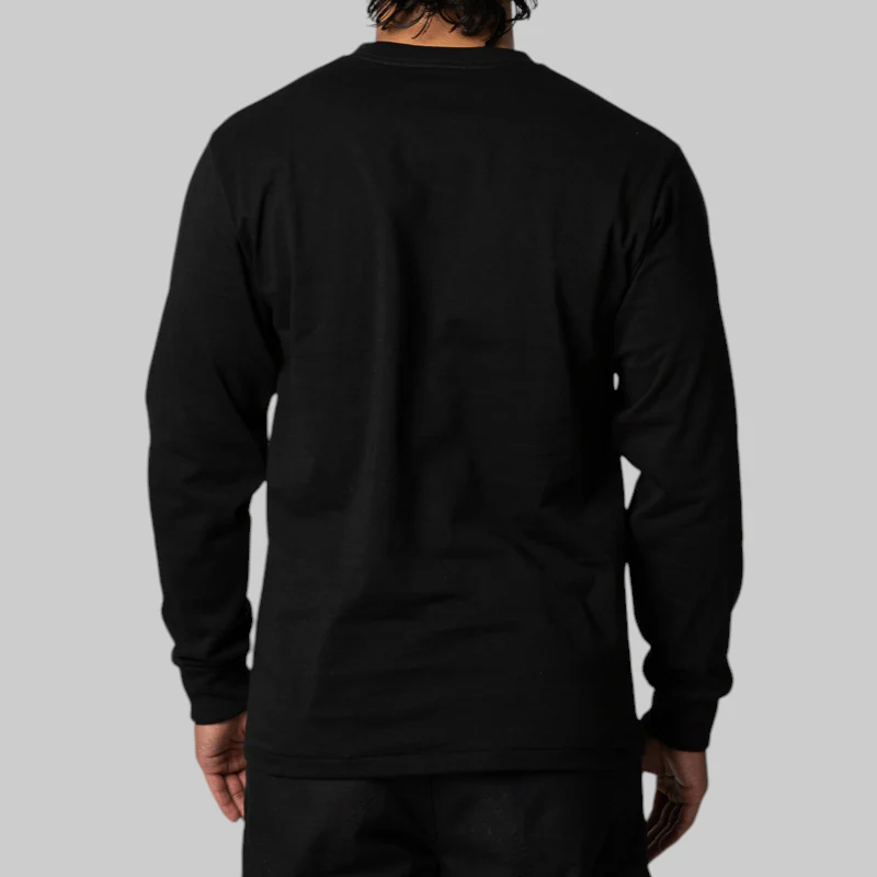 One Point Long Sleeve - Black - Image 3