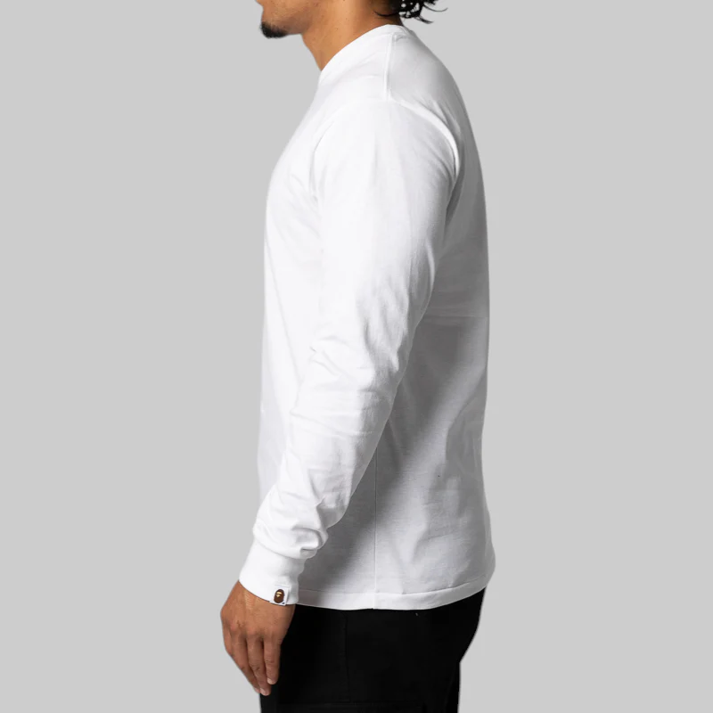 One Point Long Sleeve - White - Image 2