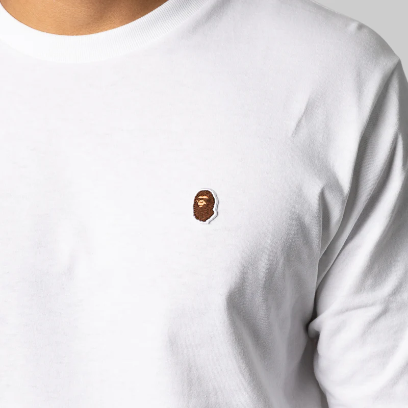 One Point Long Sleeve - White - Image 4