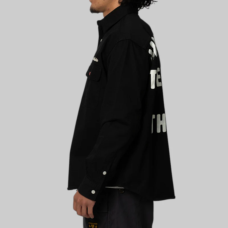 Oversized Shirt - Black - Image 3
