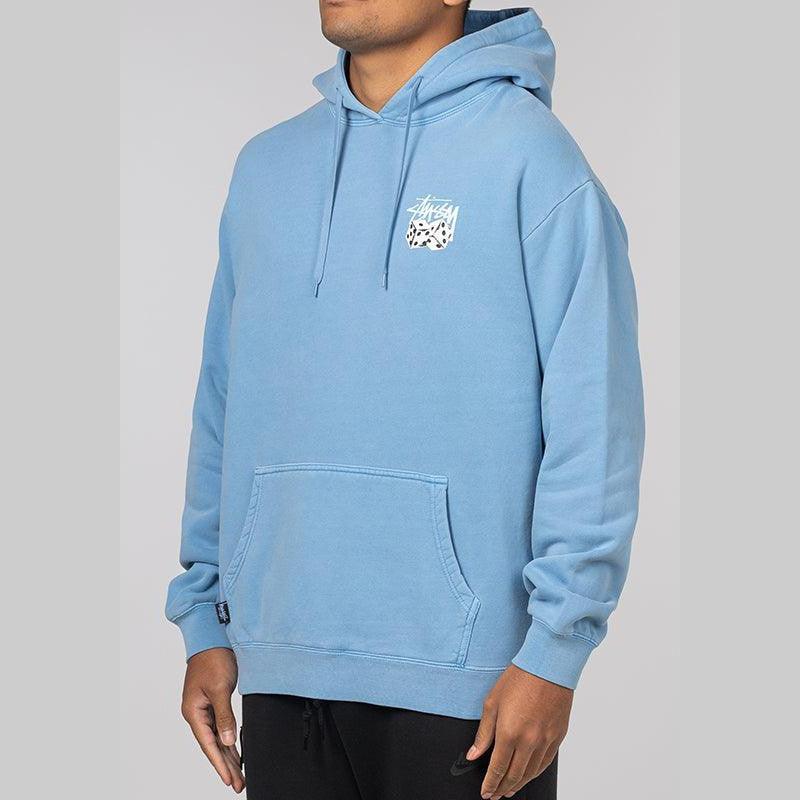 Pair of Dice Fleece Hoodie - Pigment Navy Blue - Image 3