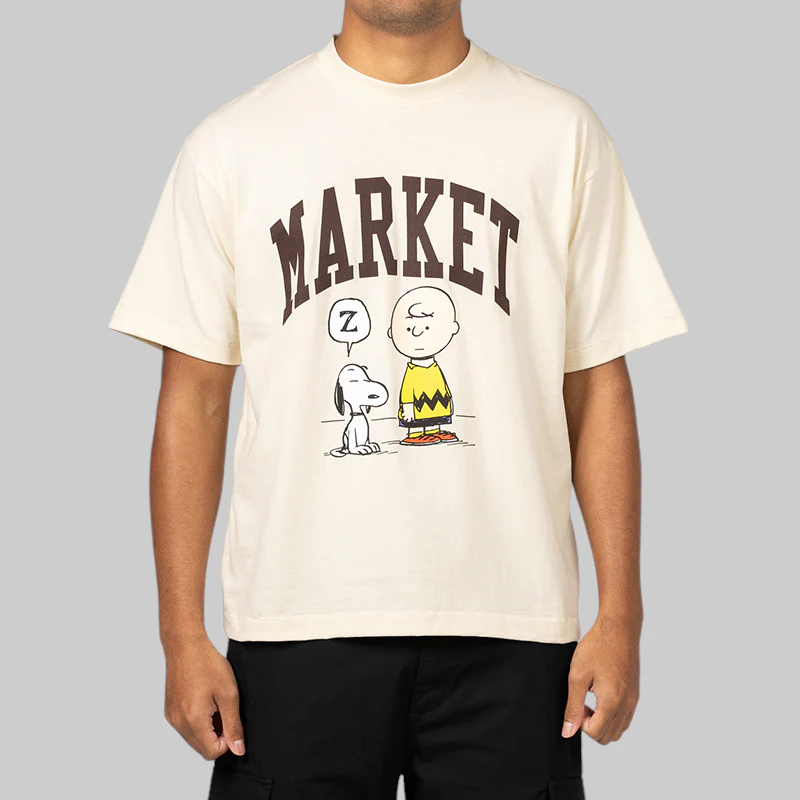 Peanuts Arc T-Shirt - Ecru