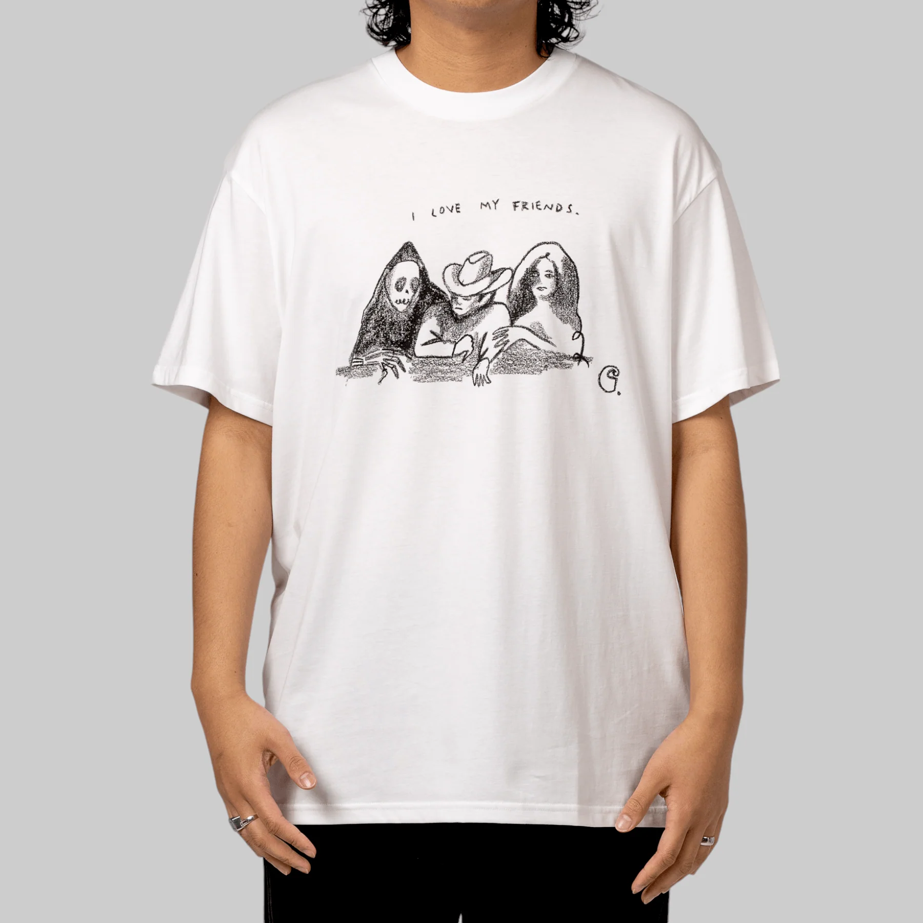 Pepe Friends T-Shirt - White/Black