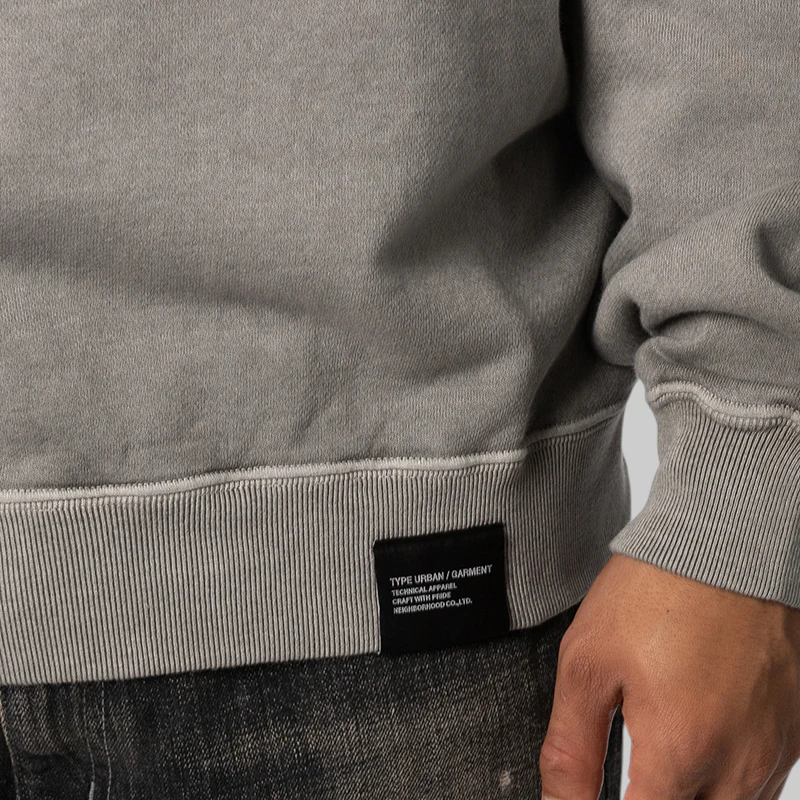 Pigment Dyed Sweatshirt - Grey - Image 5