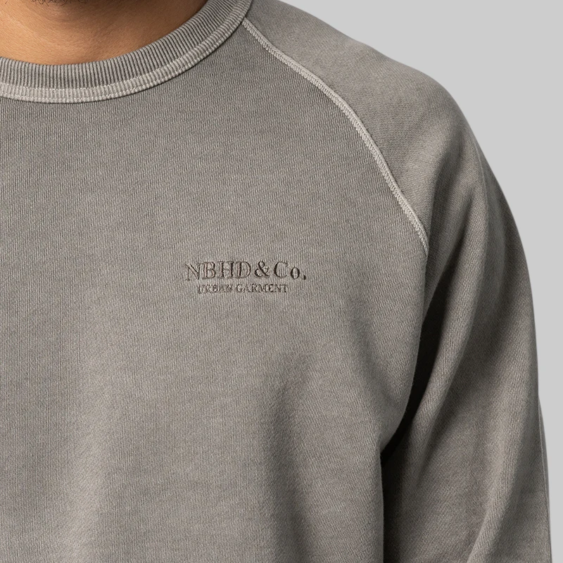 Pigment Dyed Sweatshirt - Grey - Image 6