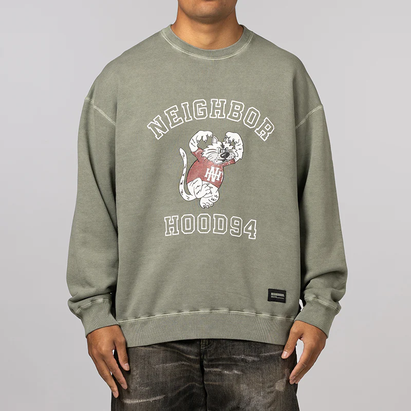 Pigment Dyed Sweatshirt - Olive Drab