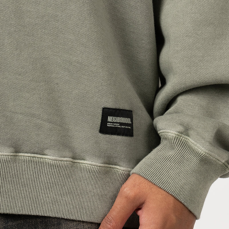 Pigment Dyed Sweatshirt - Olive Drab - Image 6