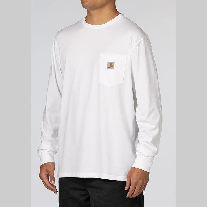Pocket Long Sleeve - White/White - Image 3