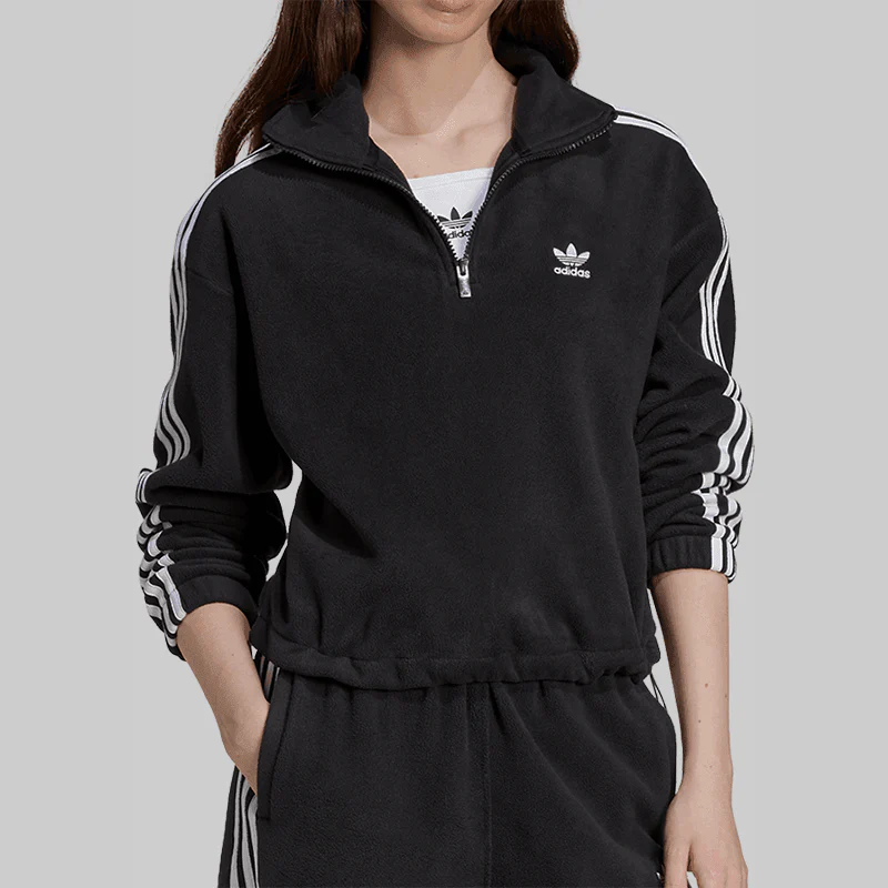 Polar Fleece Half Zip - Black - Image 3