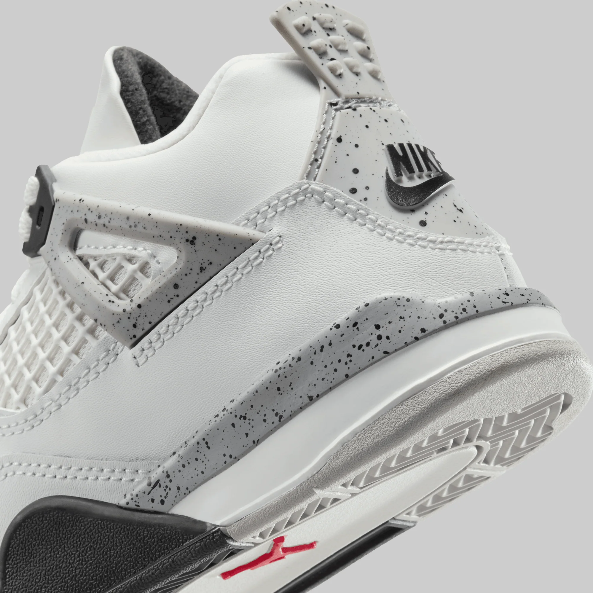 Air Jordan 4 Retro OG "White Cement" (Pre School) - Image 6