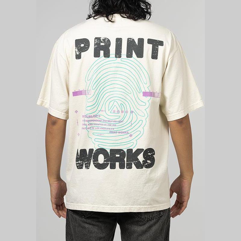 Print Works T-Shirt - Cream