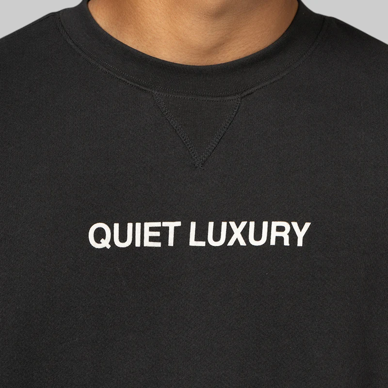 Quiet Luxury Crew - Black - Image 5
