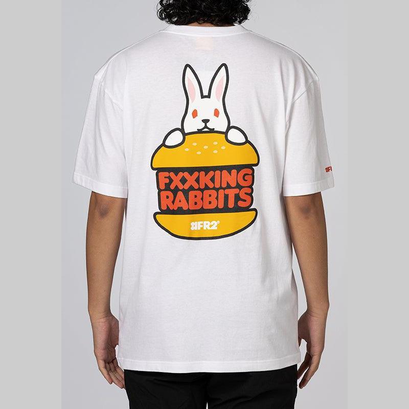 Rabbit Burger T-Shirt - White