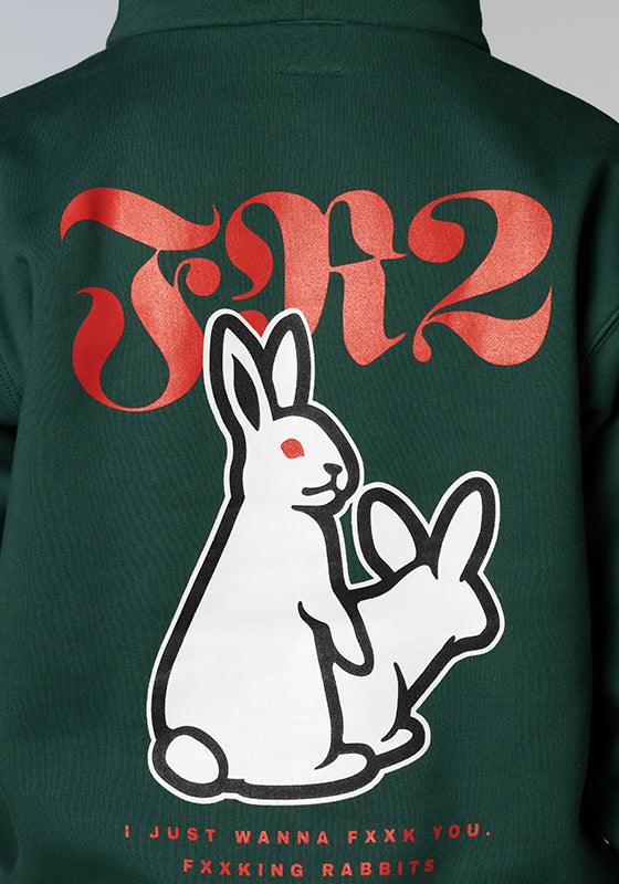 Rabbits Icon Hoodie - Green - Image 3