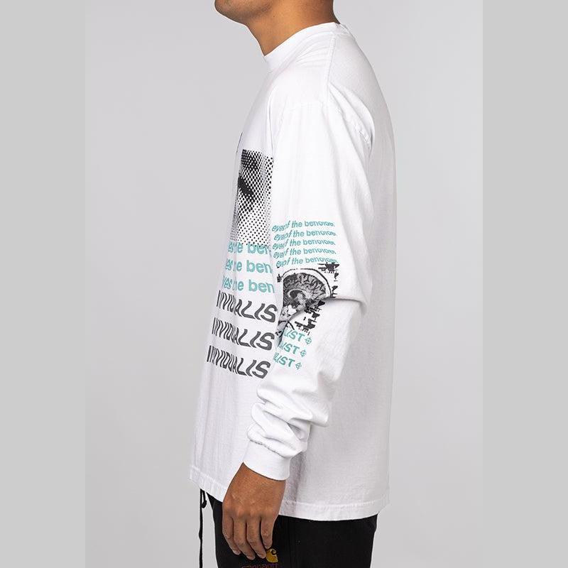 Random Hand Printed Long Sleeve - White - Image 2