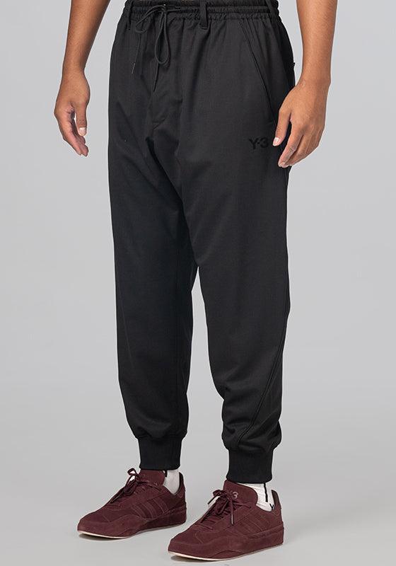 Refined Wool Cuffed Pant - Black