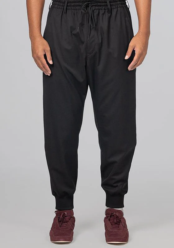 Refined Wool Cuffed Pant - Black - Image 4